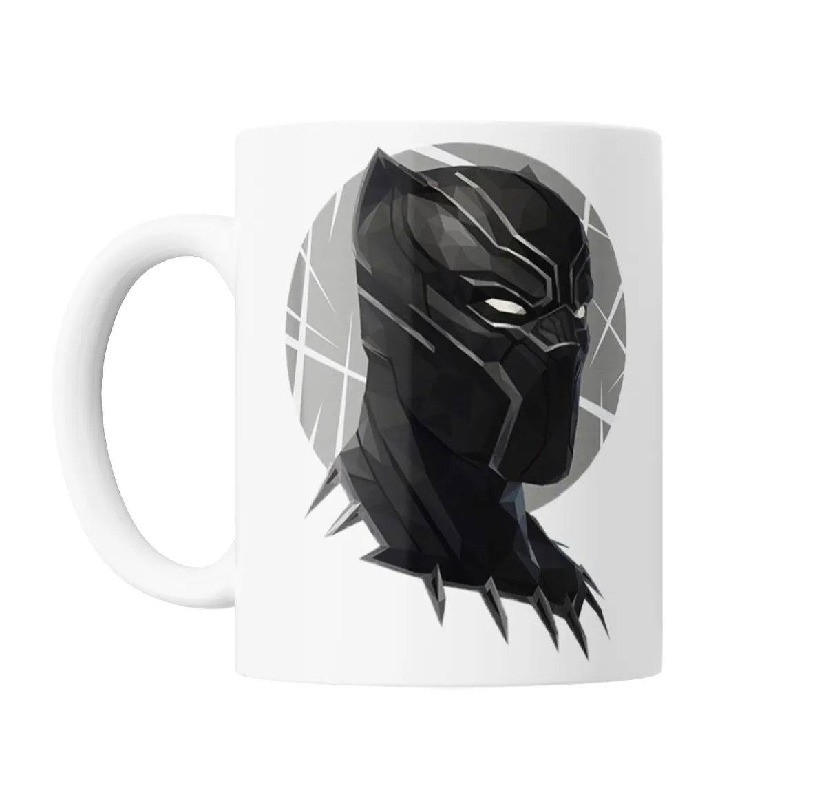 Taza de Cerámica Pantera Negra Marvel Diseño Geométrico - vista 2
