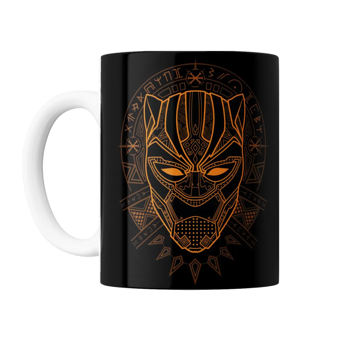 Taza de Cerámica Pantera Negra Máscara Dorada Vibranium - vista 2