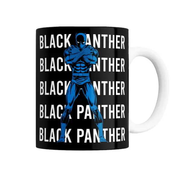 Taza de Cerámica Pantera Negra Black Panther Clásico