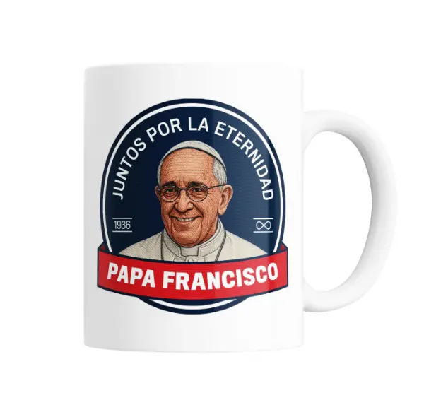 Taza de Cerámica Papa Francisco Juntos por la Eternidad