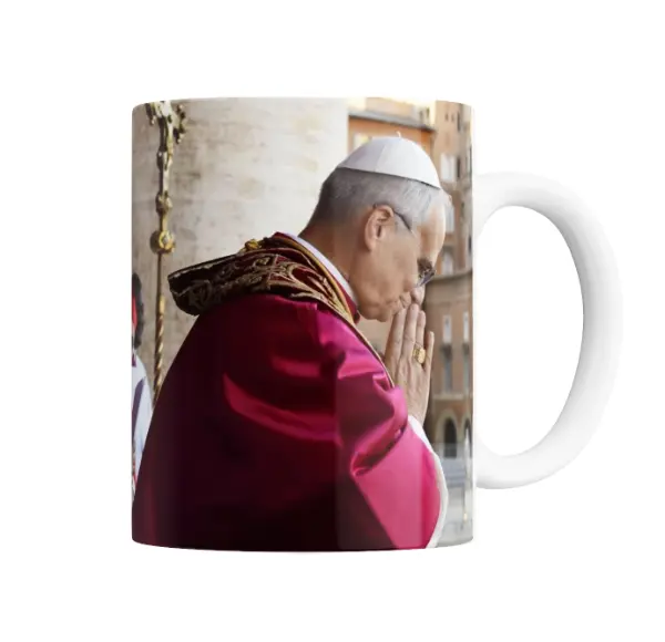 Taza de Cerámica Papa León XIV Oración