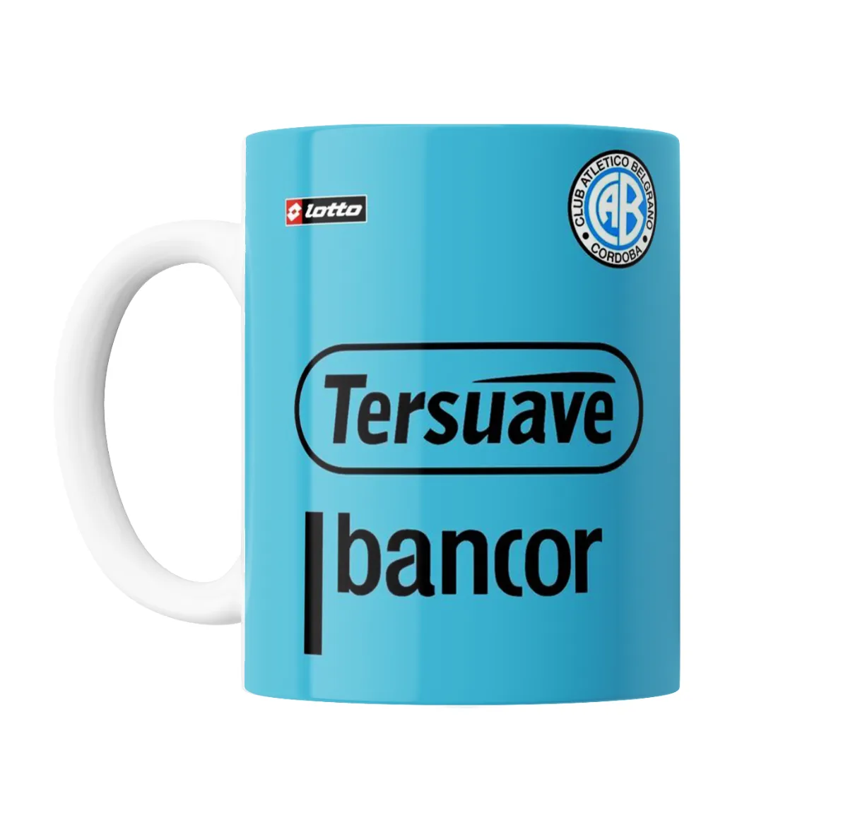 Taza de Cerámica Belgrano Camiseta Celeste Tersuave Bancor - vista 2