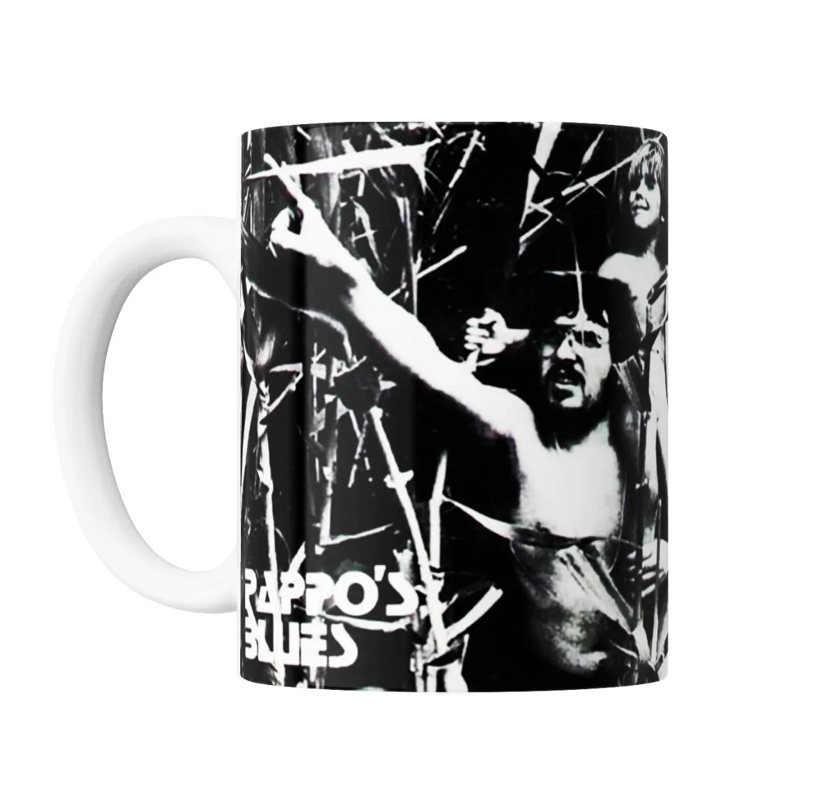 Taza de Cerámica Pappo's Blues Blanco y Negro - vista 2
