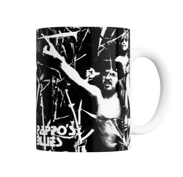 Taza de Cerámica Pappo's Blues Blanco y Negro