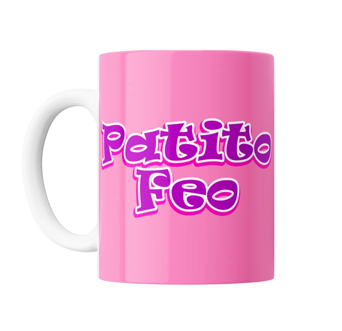 Taza de Cerámica Patito Feo Logo Rosa - vista 2