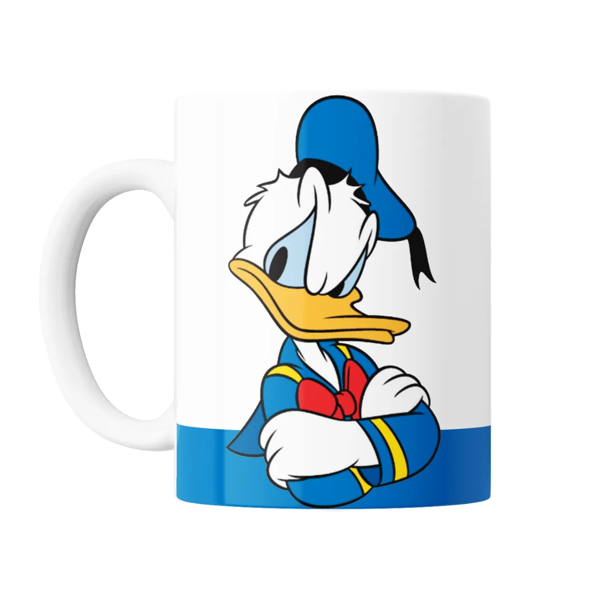 Taza de Cerámica Pato Donald Enojado Brazos Cruzados - vista 2