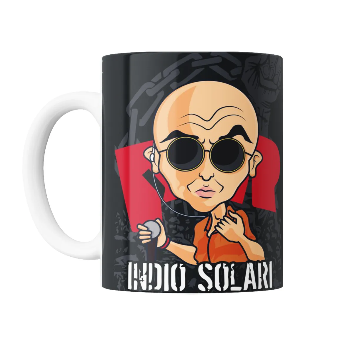 Taza de Cerámica Patricio Rey Indio Solari Caricatura - vista 2