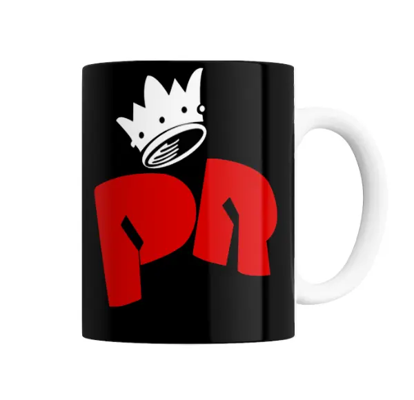 Taza de Cerámica Patricio Rey Logo Corona PR