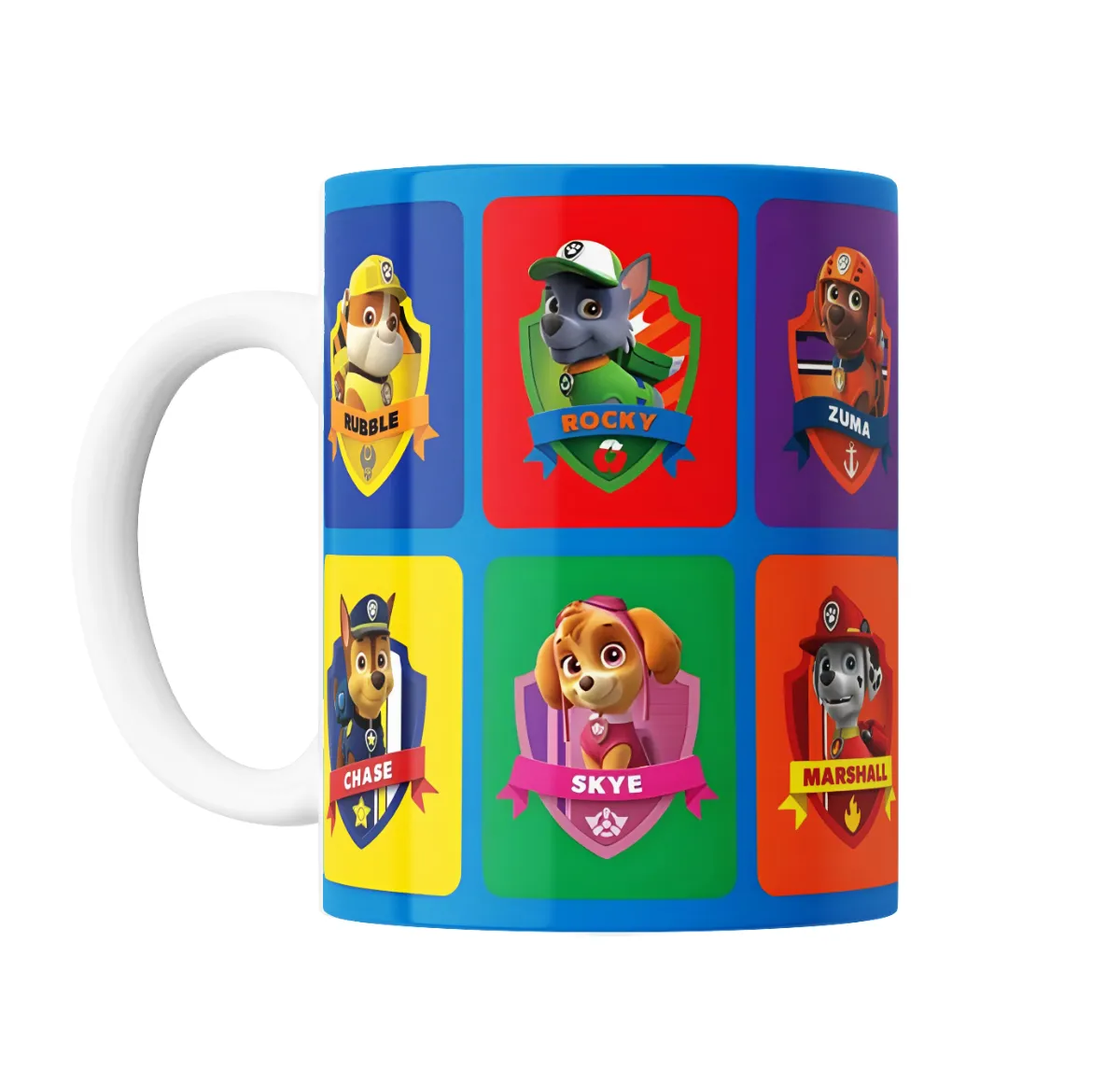 Taza de Cerámica Paw Patrol Rubble Rocky Zuma Chase Skye Marshall - vista 2