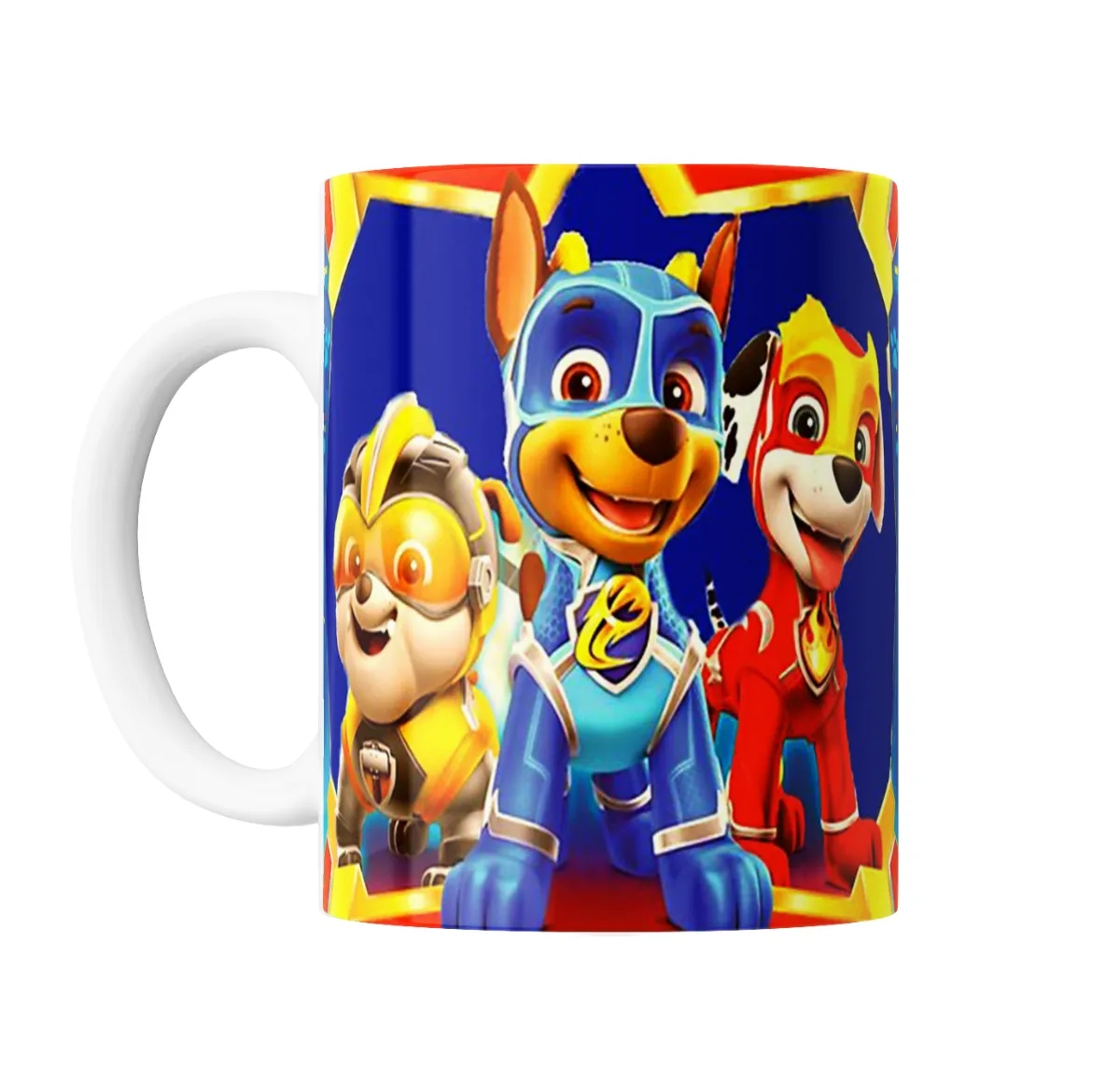 Taza de Cerámica Paw Patrol Mighty Pups Chase Rubble Marshall - vista 2
