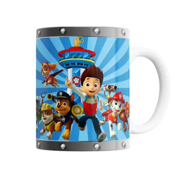 Taza de Cerámica Paw Patrol Ryder Chase Marshall Skye