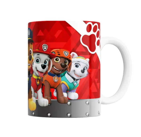 Taza de Cerámica Paw Patrol Chase Rubble Marshall