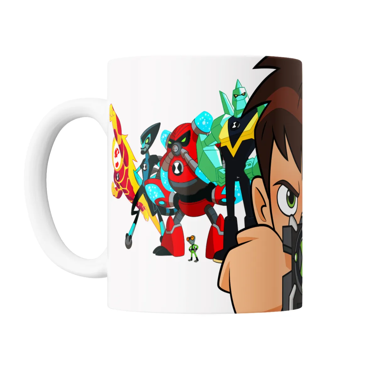Taza de Cerámica Ben 10 Ben Tennyson con Omnitrix y Aliens - vista 2