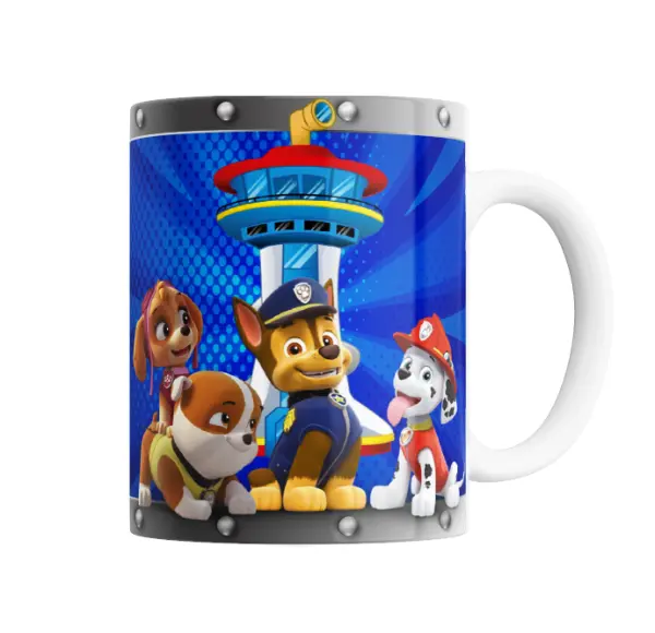 Taza de Cerámica Paw Patrol Chase Skye Rubble Marshall