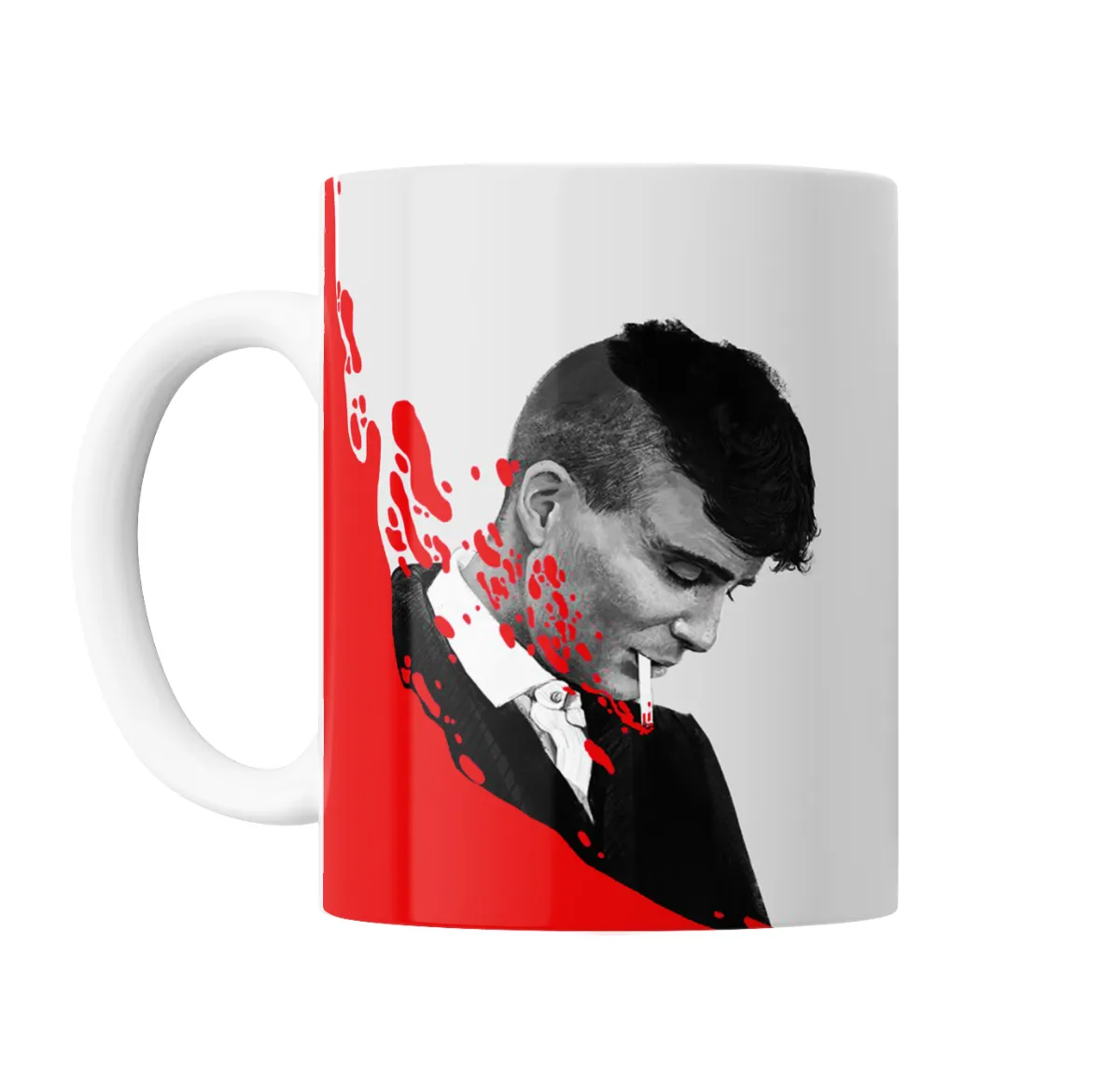 Taza de Cerámica Peaky Blinders Thomas Shelby con Cigarrillo y Sangre - vista 2