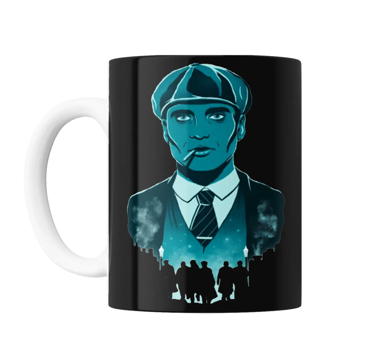 Taza de Cerámica Peaky Blinders Thomas Shelby Silueta Azul - vista 2