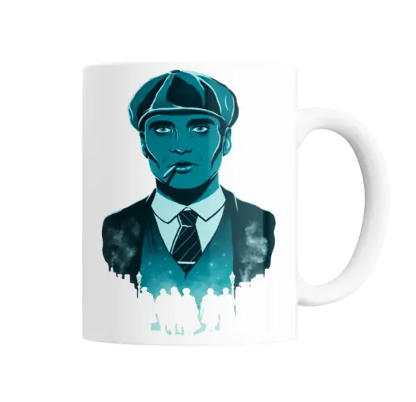 Taza de Cerámica Peaky Blinders Tommy Shelby con cigarrillo