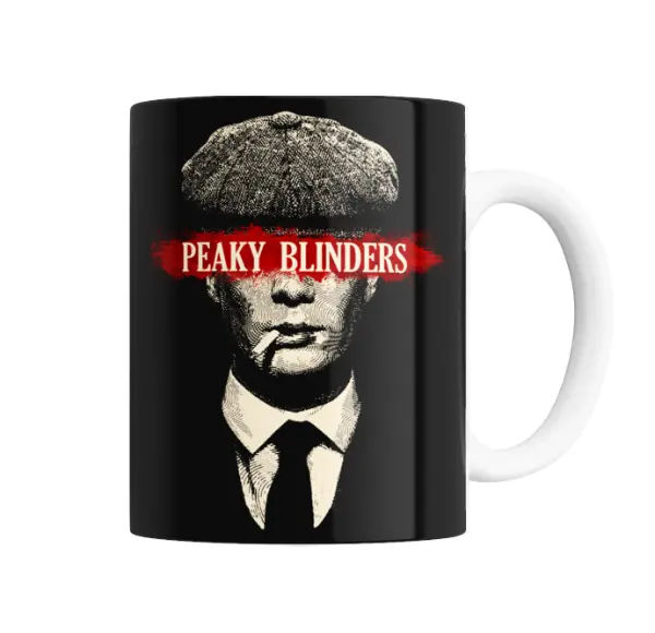 Taza de Cerámica Peaky Blinders Gorra y Cigarrillo