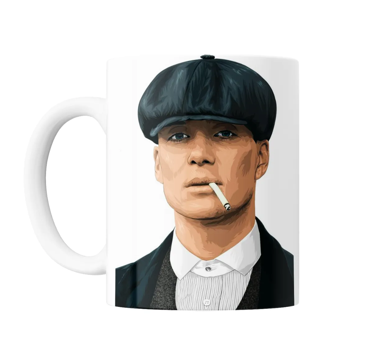 Taza de Cerámica Peaky Blinders Thomas Shelby con gorra y cigarrillo - vista 2