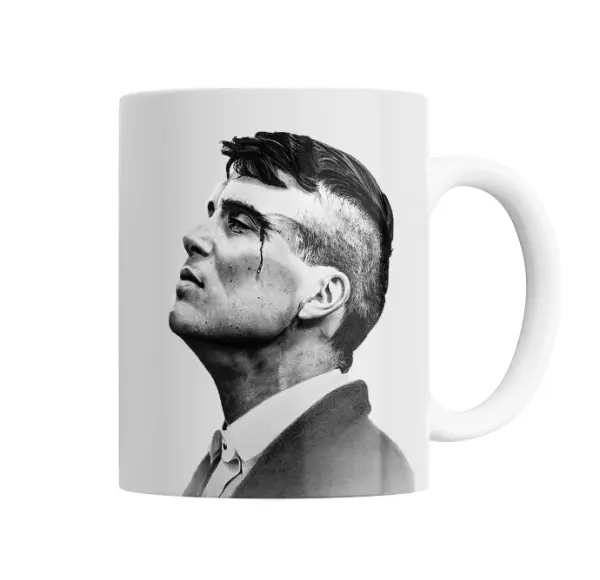 Taza de Cerámica Peaky Blinders Tommy Shelby Perfil Lágrima