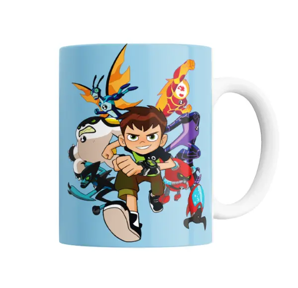 Taza de Cerámica Ben 10 Ben y sus alienígenas
