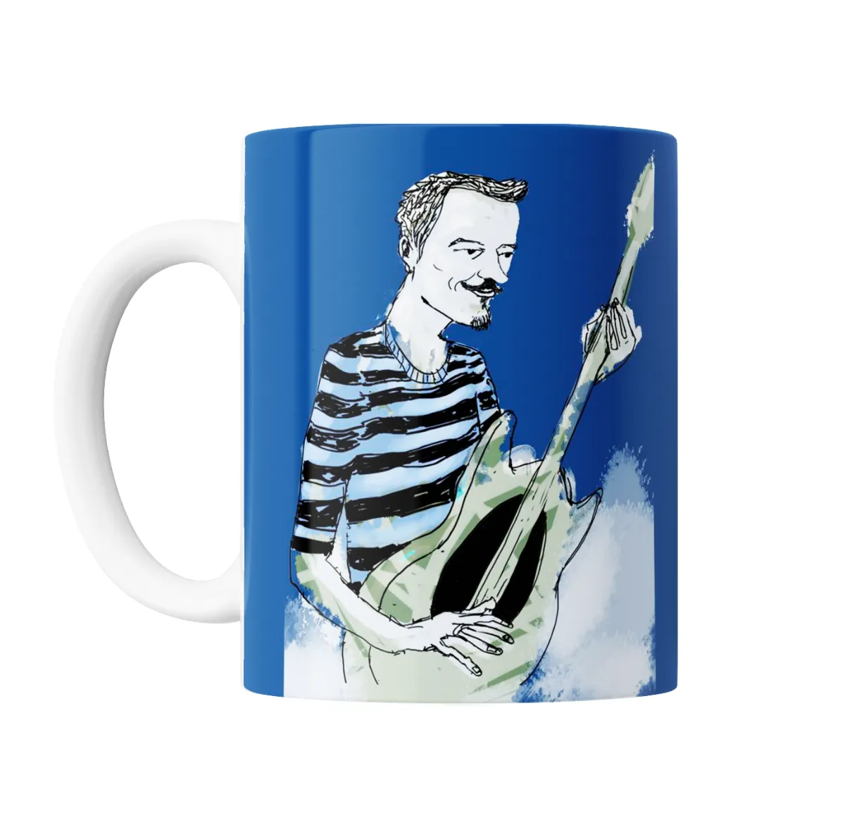 Taza de Cerámica Pedro Aznar Caricatura con Guitarra - vista 2