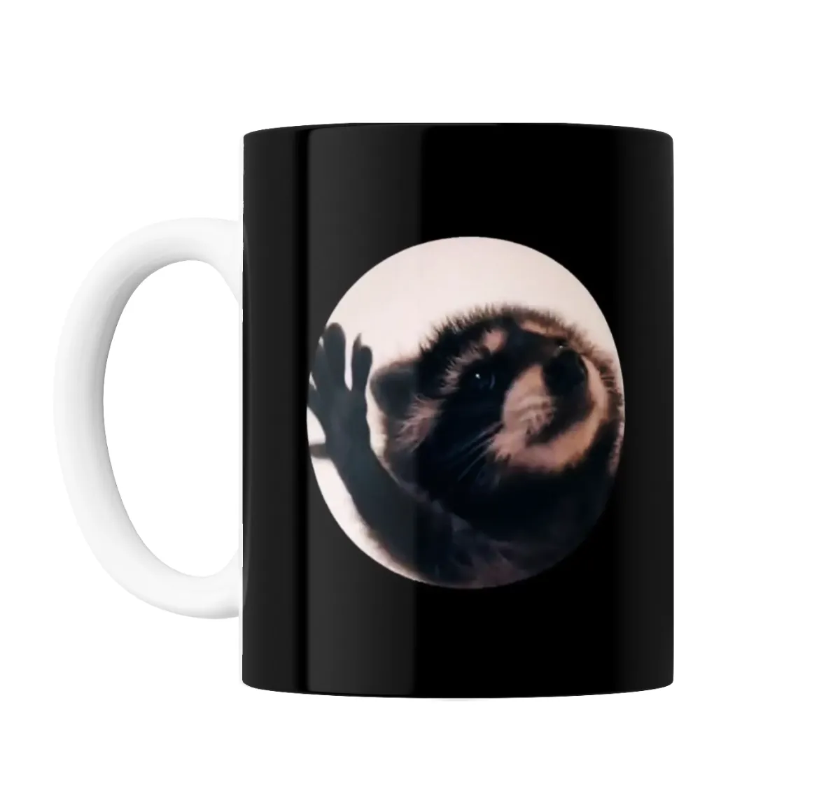 Taza de Cerámica Pedro Pedro Mapache con la mano levantada - vista 2