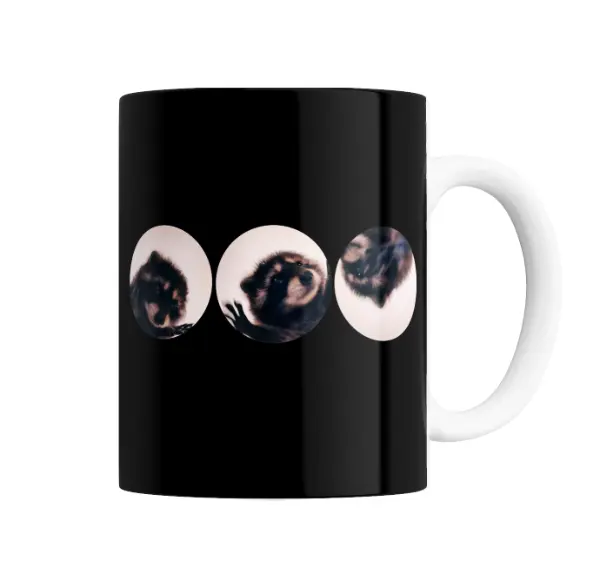 Taza de Cerámica Pedro Pedro Cachorro en Círculos