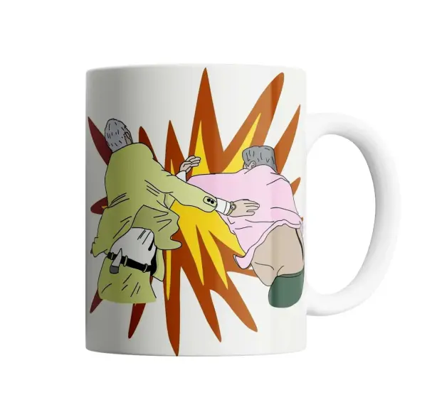 Taza de Cerámica Mauro Viale vs Samid Pelea