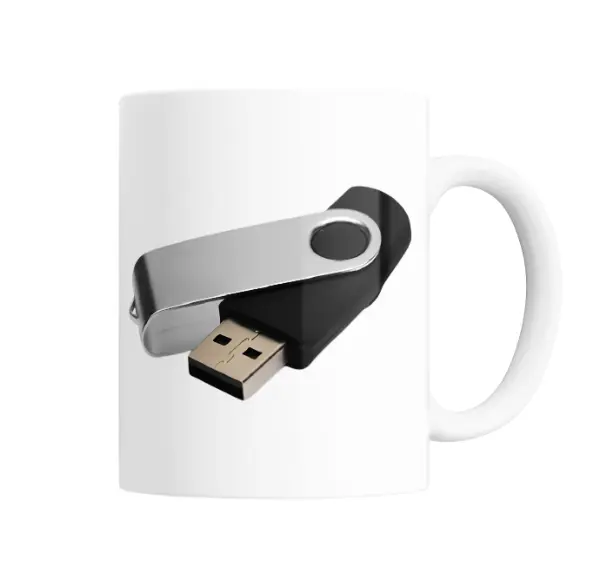 Taza de Cerámica Adorni Pendrive