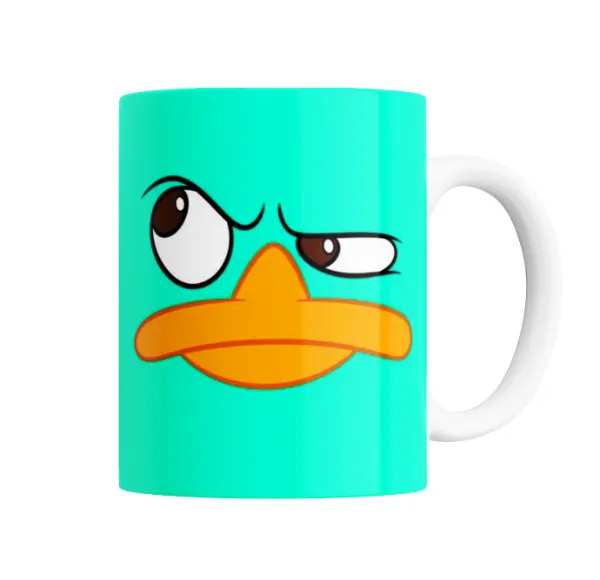 Taza de Cerámica Perry el Ornitorrinco Cara