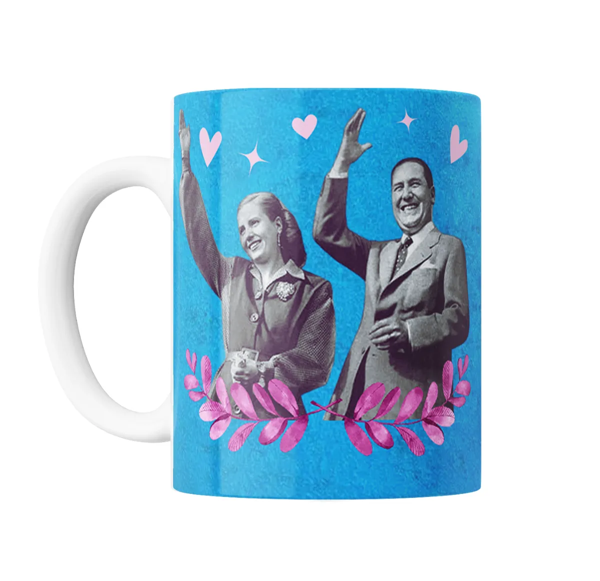 Taza de Cerámica Perón y Evita Saludando - vista 2
