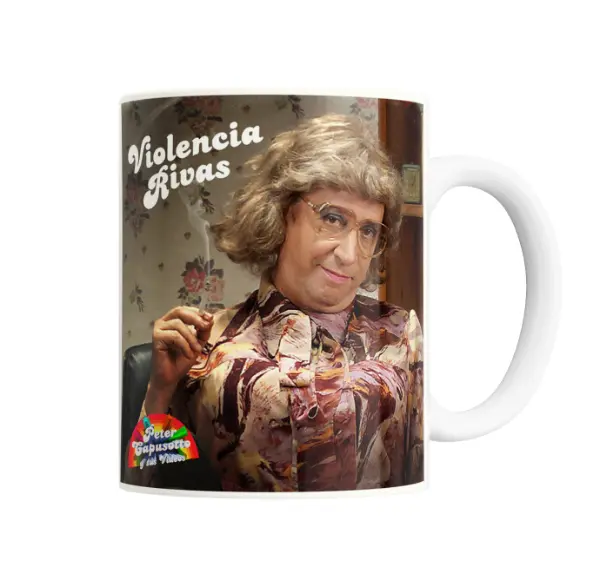 Taza de Cerámica Peter Capusotto Violencia Rivas