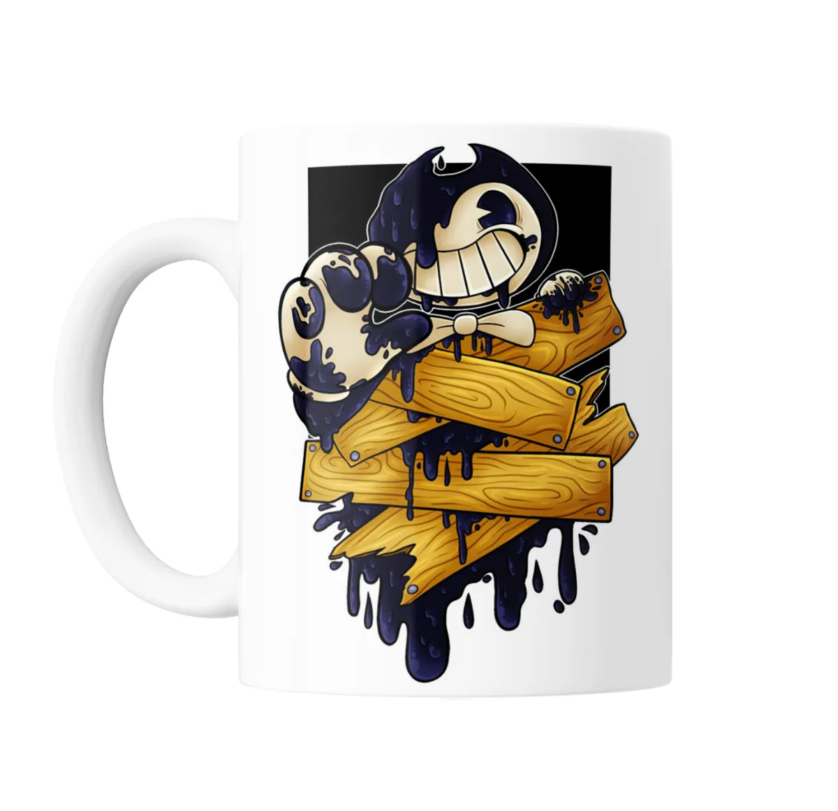 Taza de Cerámica Bendy and The Ink Machine Bendy con Boris y tablones - vista 2
