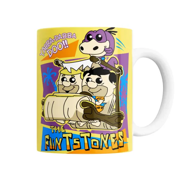 Taza de Cerámica Los Picapiedras Pedro Pablo Dino