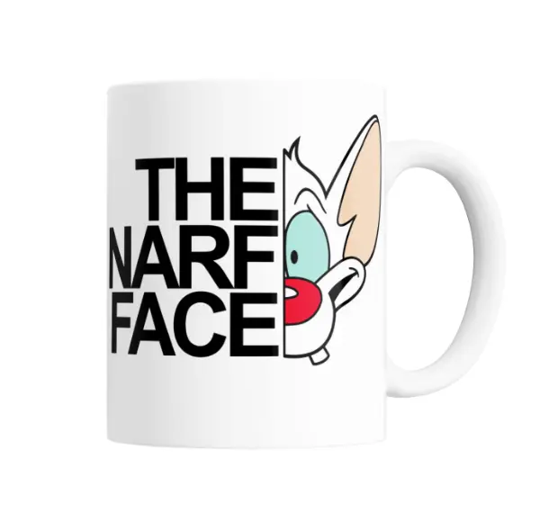 Taza de Cerámica Pinky y Cerebro The Narf Face