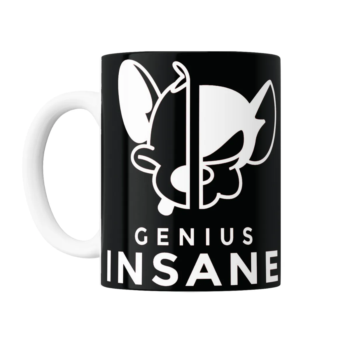 Taza de Cerámica Pinky y Cerebro Genius Insane - vista 2