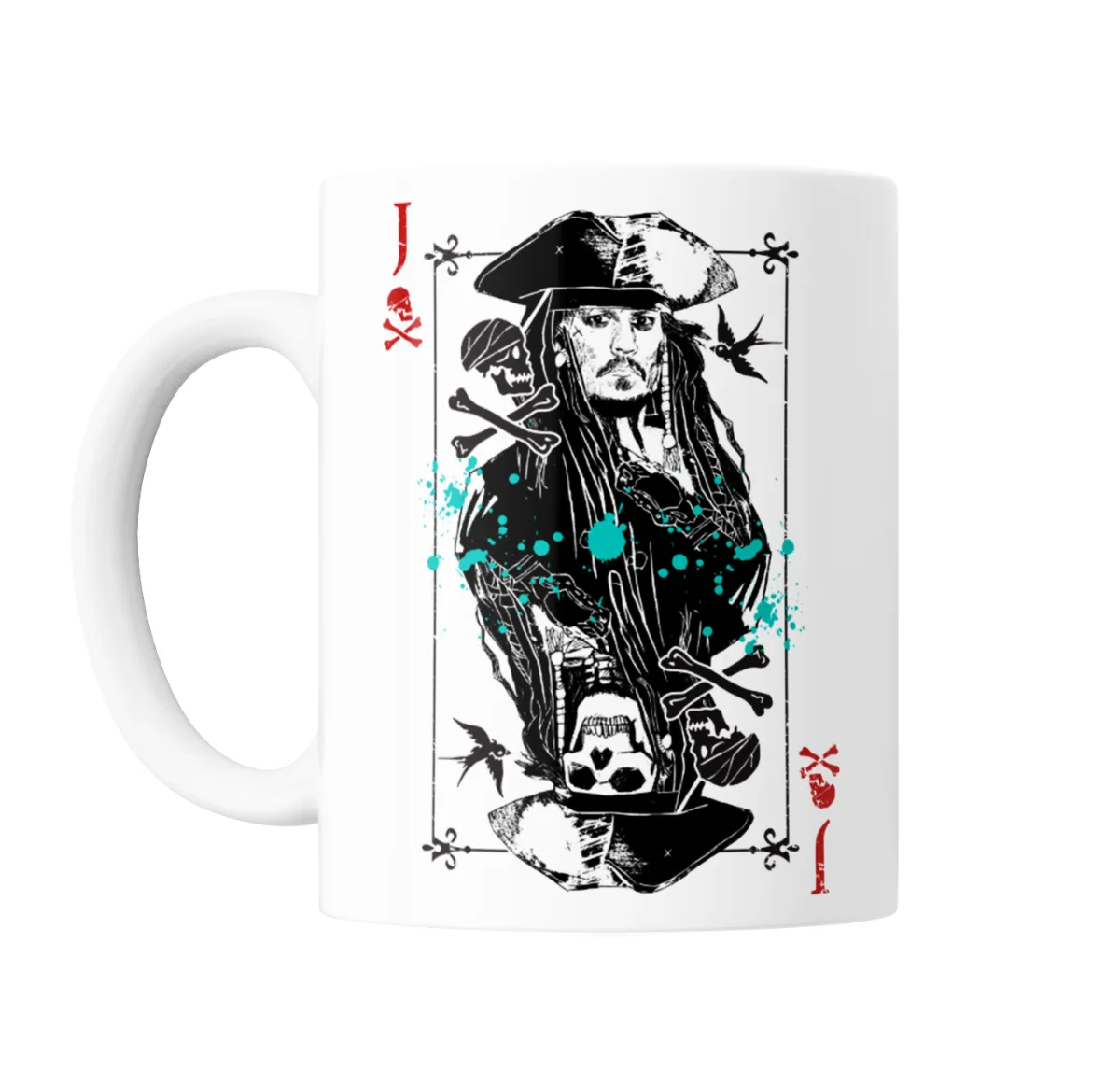 Taza de Cerámica Piratas del Caribe Jack Sparrow Carta de Naipe - vista 2