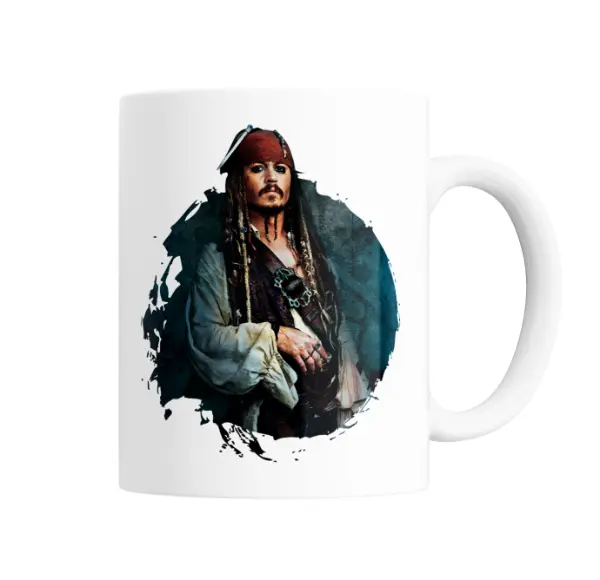 Taza de Cerámica Piratas del Caribe Jack Sparrow