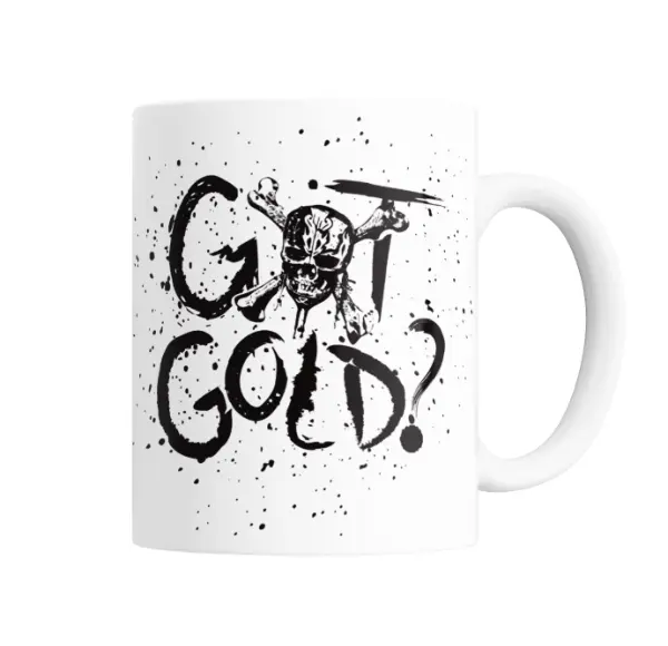 Taza de Cerámica Piratas del Caribe Got Gold Calavera