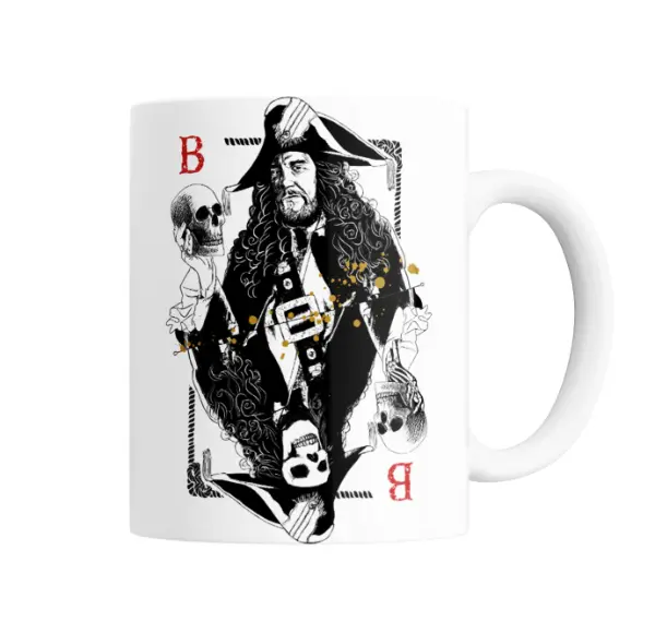 Taza de Cerámica Piratas del Caribe Pirata Carta de Calaveras