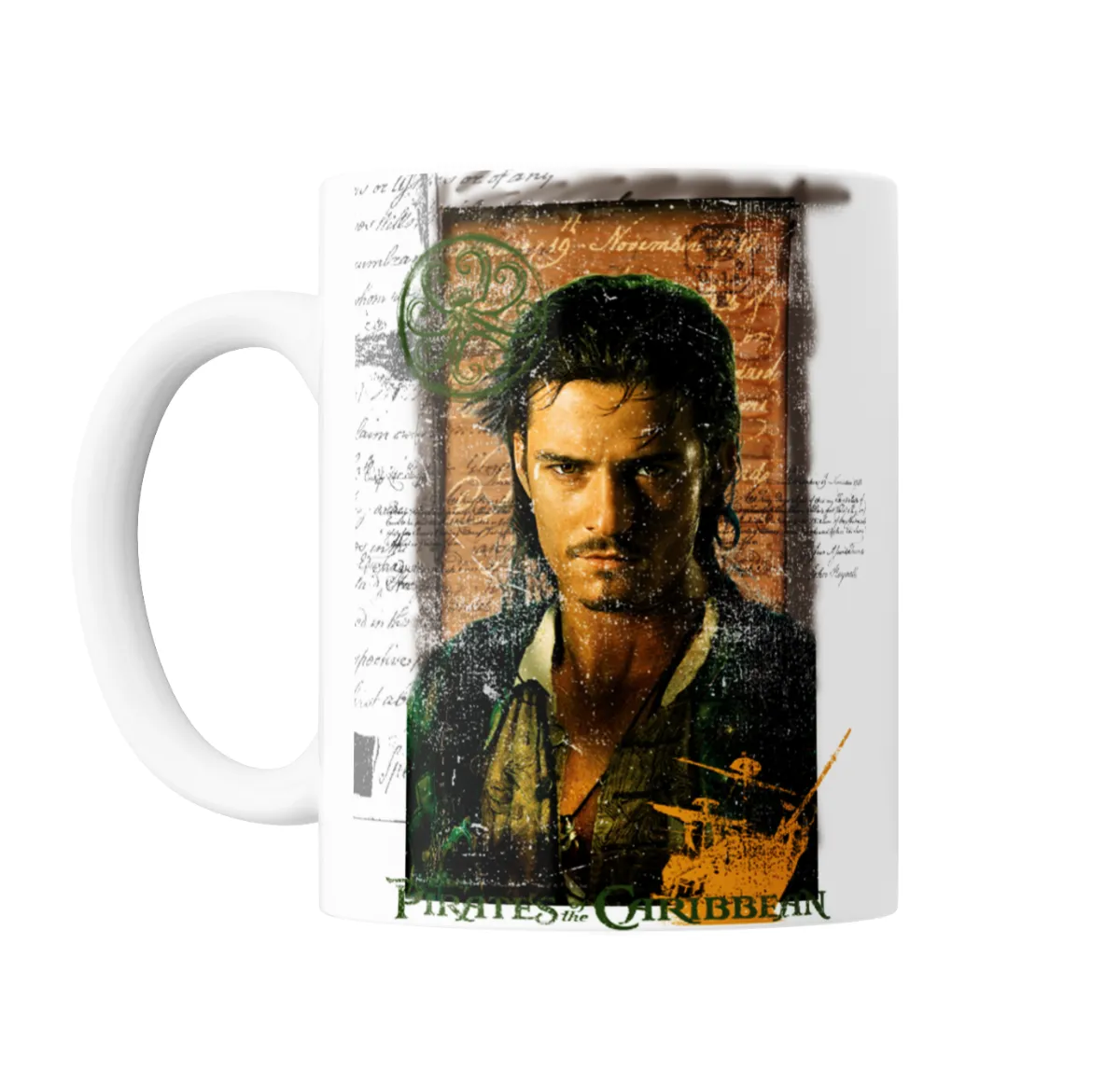 Taza de Cerámica Piratas del Caribe Pirata con Pergamino - vista 2