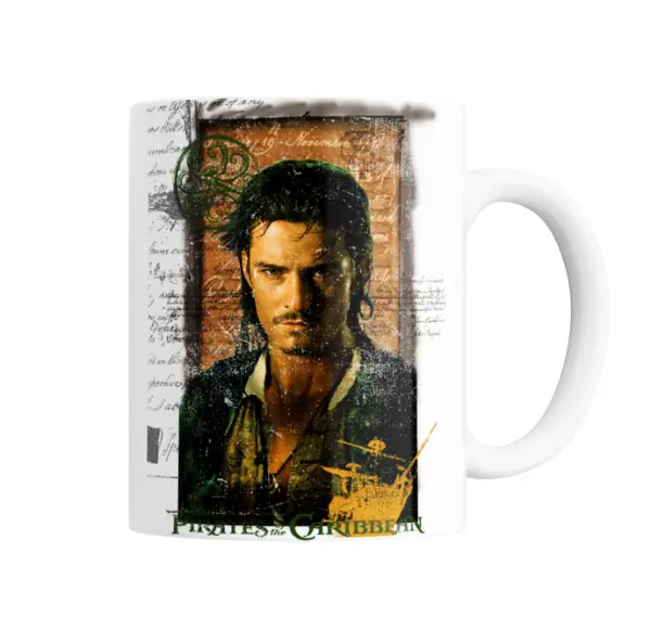 Taza de Cerámica Piratas del Caribe Pirata con Pergamino