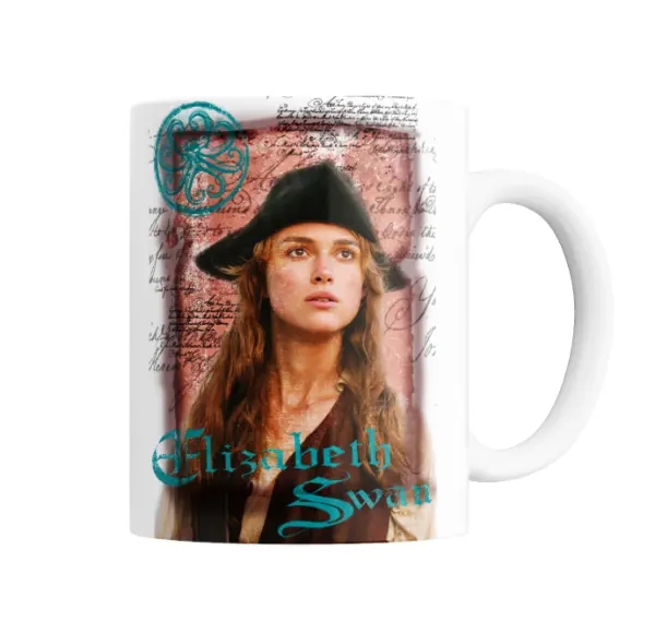 Taza de Cerámica Piratas del Caribe Elizabeth Swann