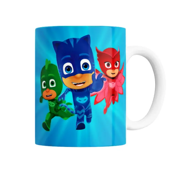 Taza de Cerámica PJ Masks Gekko Catboy Owlette