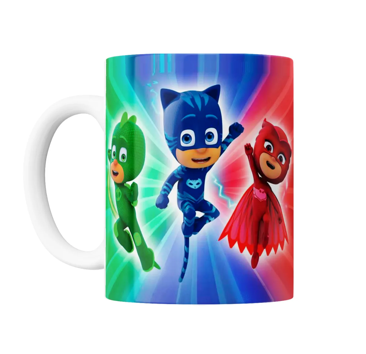 Taza de Cerámica PJ Masks Gekko Catboy Owlette - vista 2