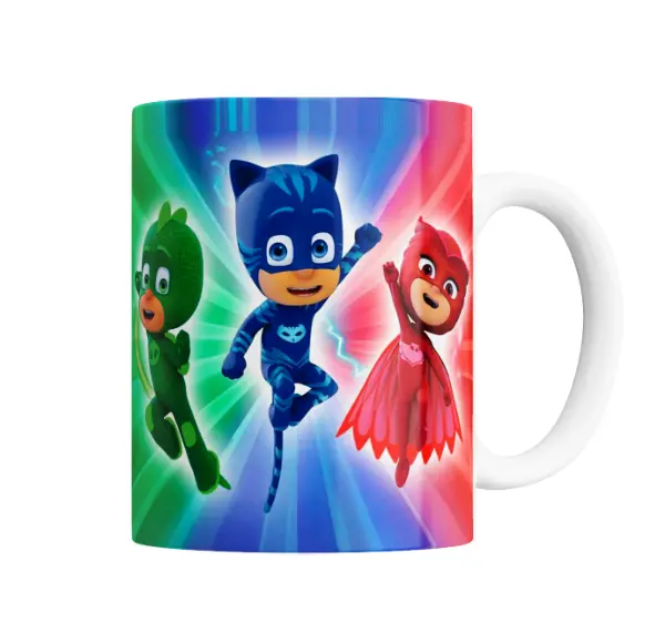 Taza de Cerámica PJ Masks Gekko Catboy Owlette