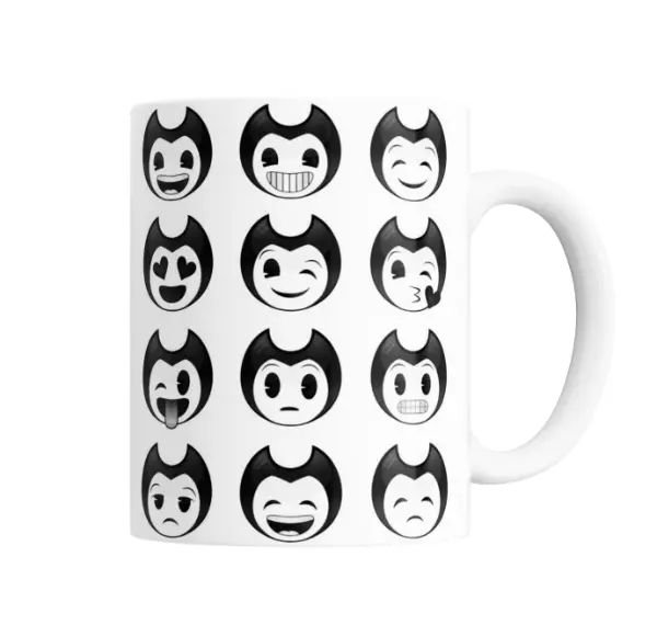 Taza de Cerámica Bendy and The Ink Machine Emojis