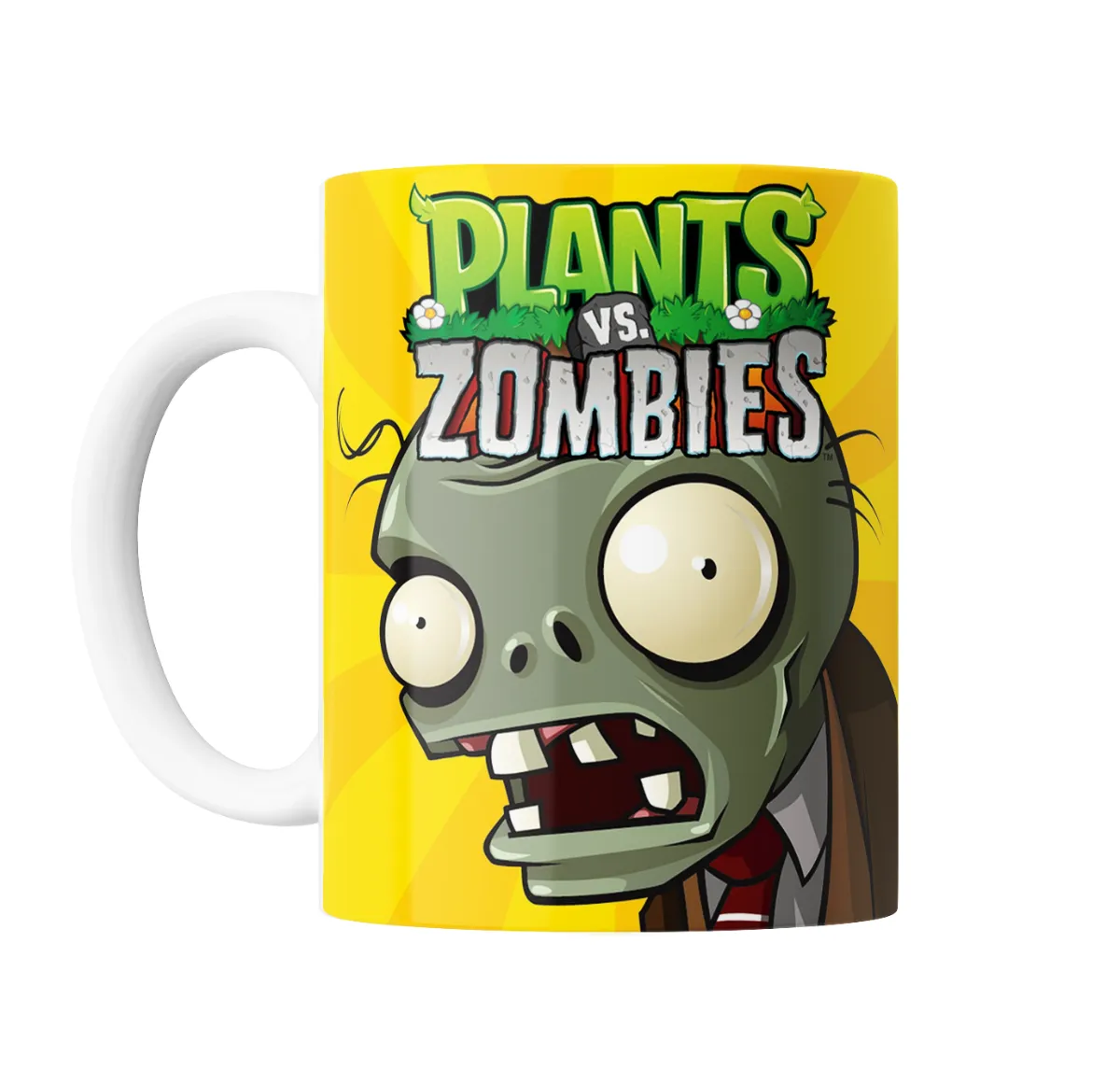 Taza de Cerámica Plants vs Zombies Zombie Cabeza Amarilla - vista 2