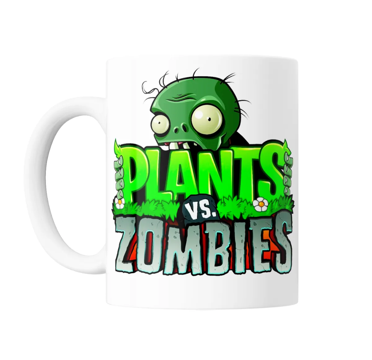 Taza de Cerámica Plants vs Zombies Logo con Zombie - vista 2